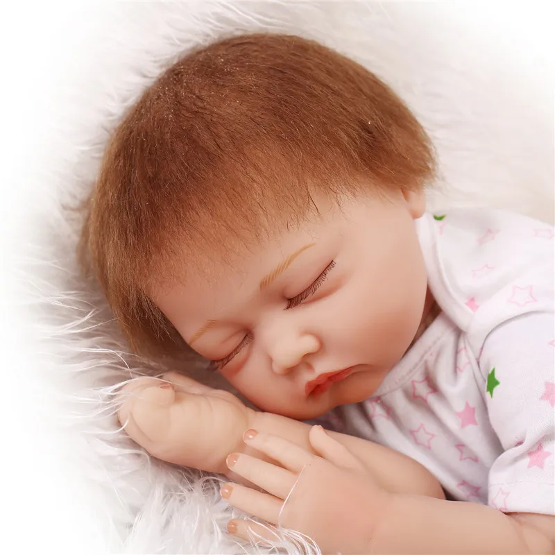 Реалистичные силиконовые куклы reborn с кроликом новорожденные младенцы Спящая
