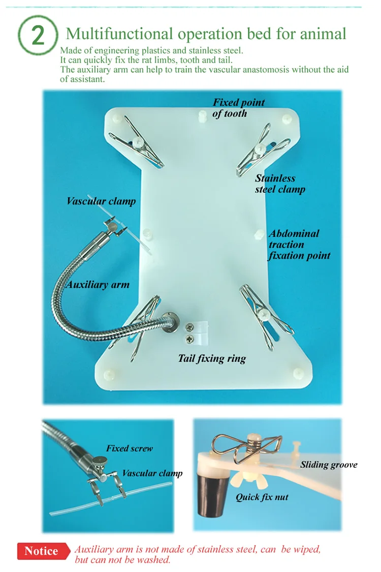 Многофункциональная операционная кровать для животных тренировочный