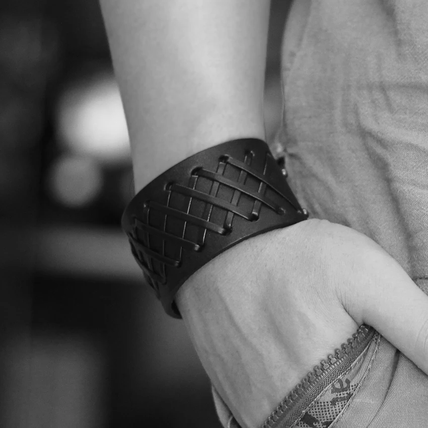 2017 рождественские подарки Для мужчин браслет для женщин Винтаж кожаный pulseira