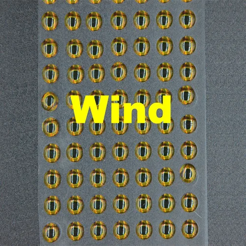Wind Созерцатель мухобойка 4D реалистичные голографические рыболовные глаза 60 шт. 4 стиля стримеры Baitfish DIY глаза Аксессуары для рыбалки - Цвет: Wind