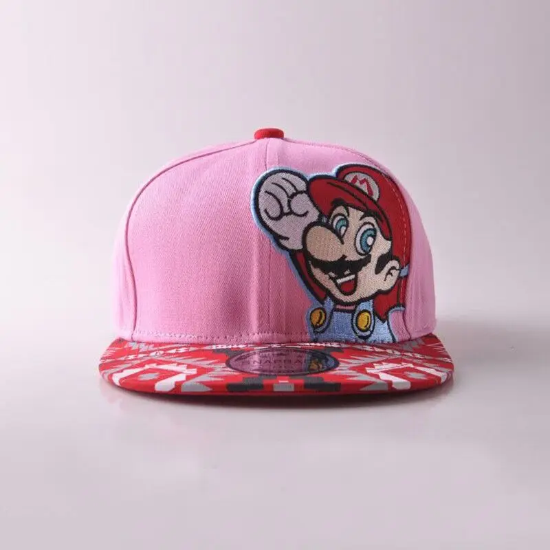 100% хлопковый бейсбольный костюм Super Mario Bros Snapback для детей от 4 до 9 лет Кепка в стиле