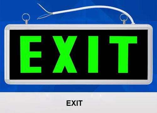 EXIT DENOLITE поддерживаемый Подвесной Настенный светодиодный светильник аварийной пожарной сигнализации с одной/двойной стороной с человеком+ стрелка светодиодный светильник со знаком выхода s - Цвет: EXIT