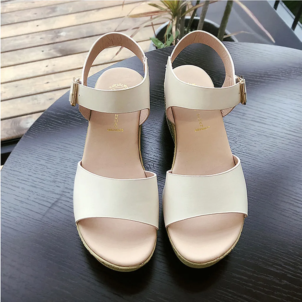 SAGACE женские модные повседневные босоножки на толстой платформе с открытым