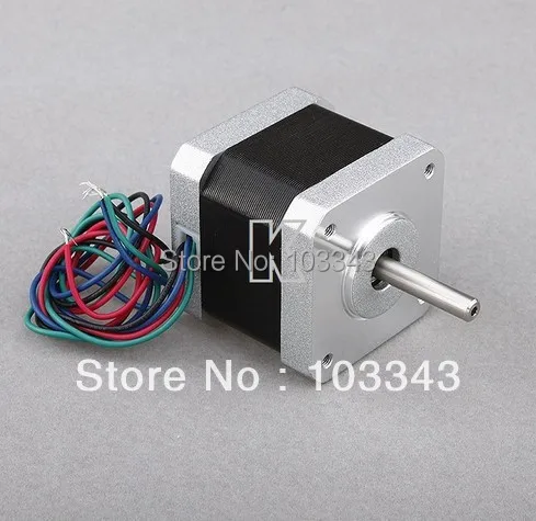 Шаговый двигатель Reprap Nema17 шаговый с 60 унций 2 4а 0 9 градусов 48 мм 4 провода 3D принтер