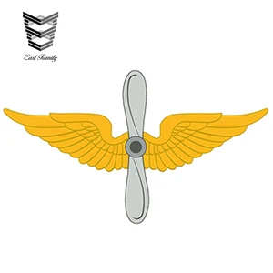 Стикер автомобильный EARLFAMILY, 13 см х 7,5 см, авиационная наклейка ВВС США, водостойкий