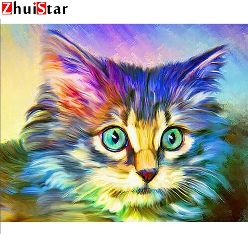 

Животные алмаз 5D Сделай Сам Алмазная Живопись Вышивка крестом Стразы 3D алмаз мозаичная декоративная картина подарок полный XY1