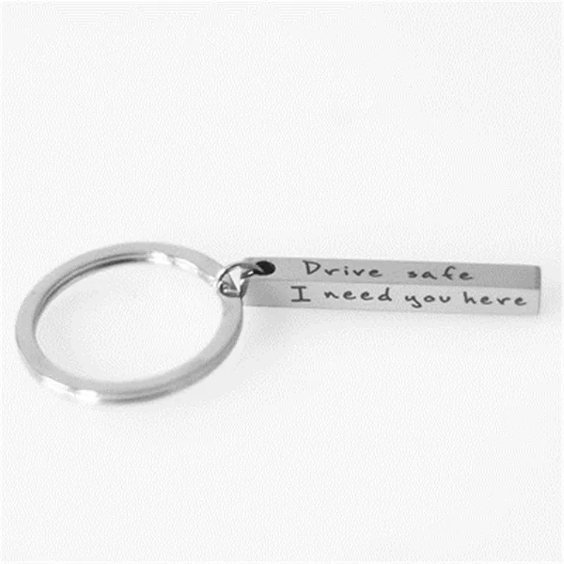 

Hot car drive safe i need you here with me safe driving keychain key chain men and women jewelry