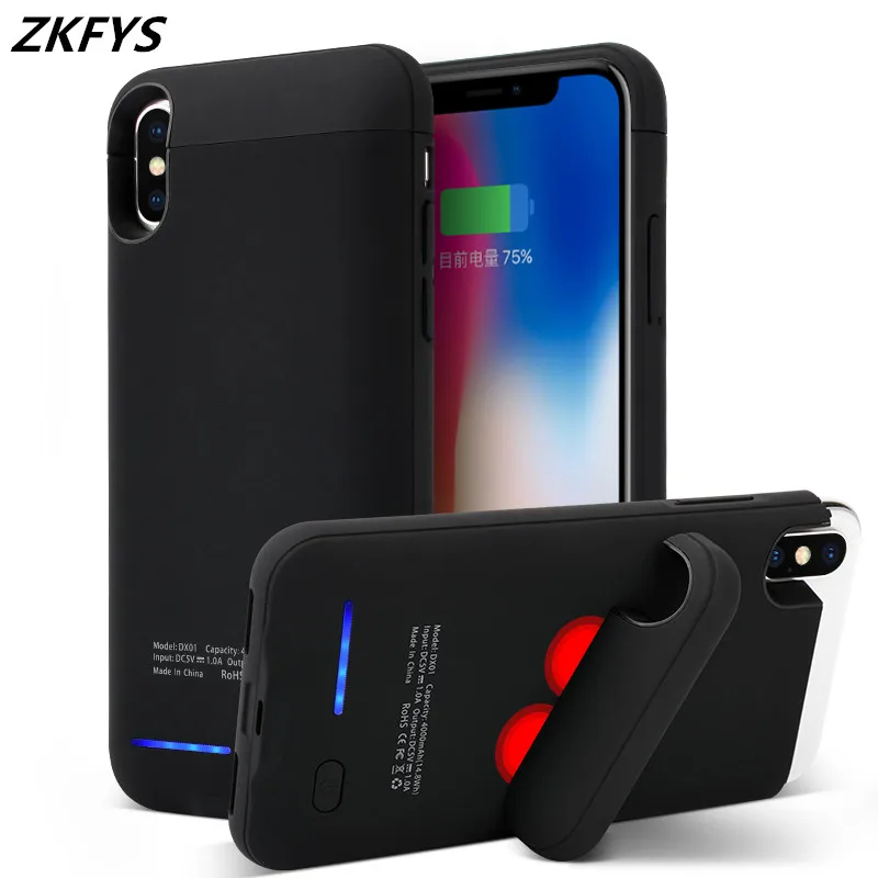

Magnetic Powerbank Fast Charger Cover For iPhone X XS Smart Battery Cases 4000mAh Portable Power Bank Battery Charging Cover