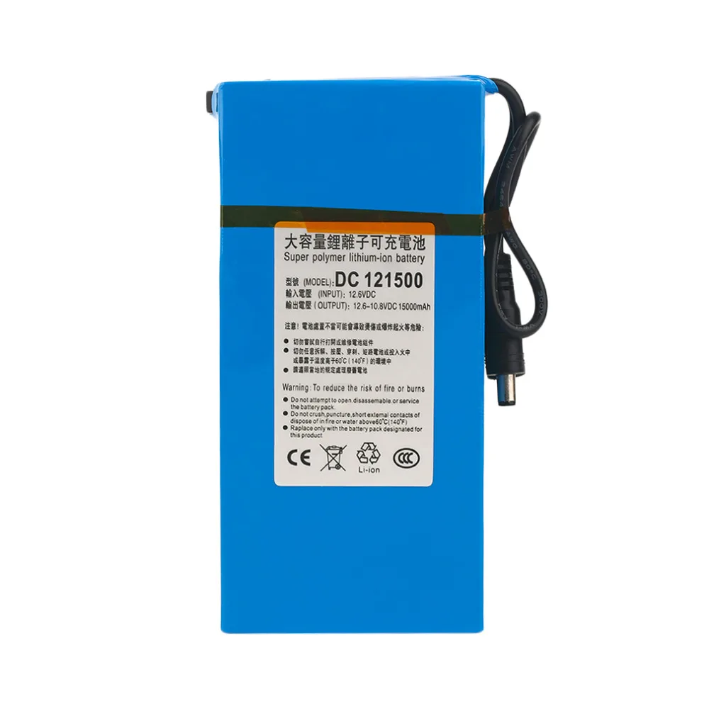 DC12V супер сильный 6000MAH мощный литий-ионный аккумулятор резервного копирования