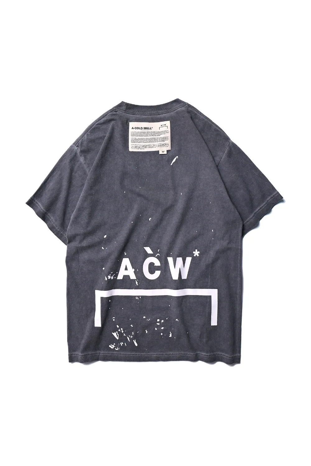 A COLD WALL ACW футболка Вэнь Высокое качество Топ тройники Твердые o хип хоп