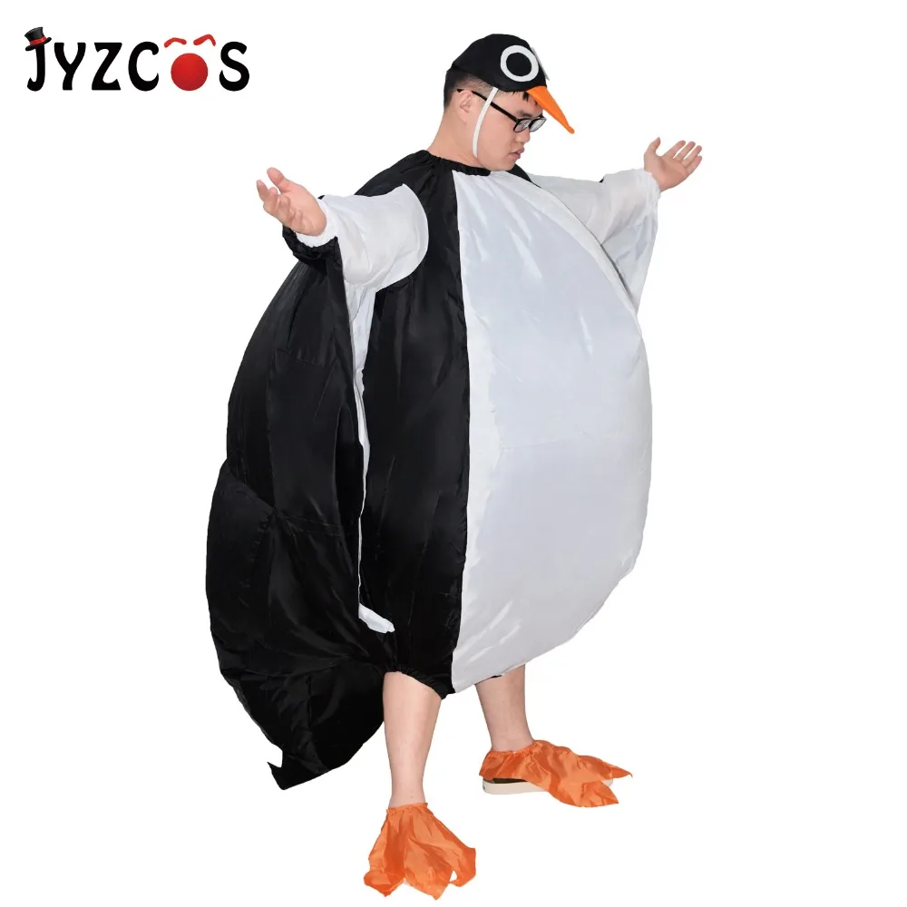 JYZCOS взрослый надувной пингвин костюм птицы для женщин мужчин Косплей вечерние талисман животных Хэллоуин сценический клуб нарядное платье надувной костюм