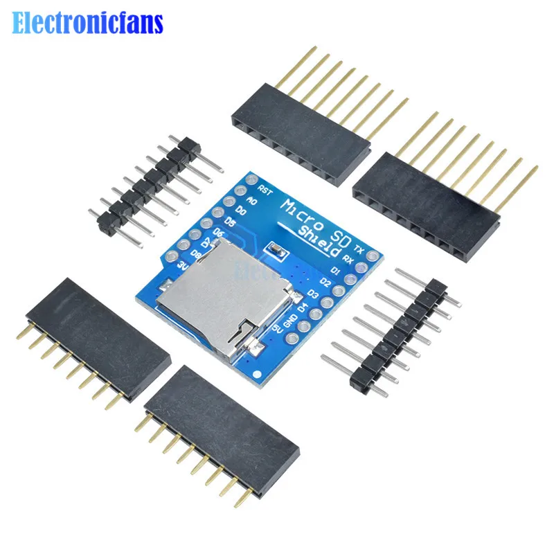 Щит для карты Micro SD WeMos D1 Mini WiFi ESP8266 модуль памяти TF с контактами Arduino|shield card|shield