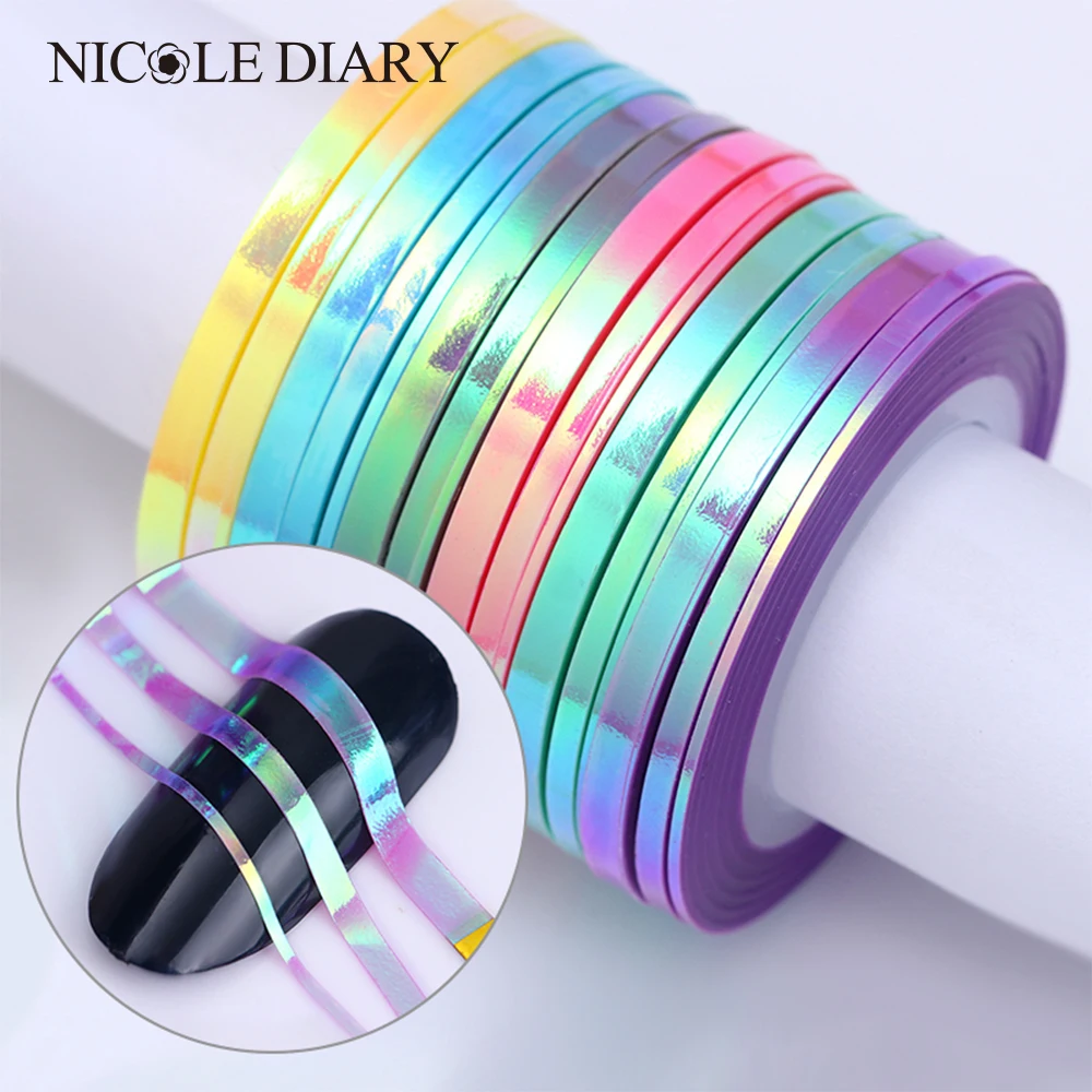 Клейкая лента для ногтей 2 мм|striping tape line|nail striping lineadhesive nail stickers |