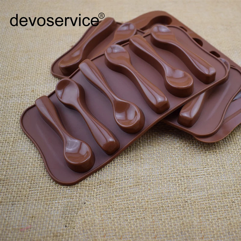 

1Pcs Silicone Cake Mold-DIY Spoon Shape 3D Silicone Mold for Cake Decorating-Chocolate&Fondant Decorating Tools Baking Tools