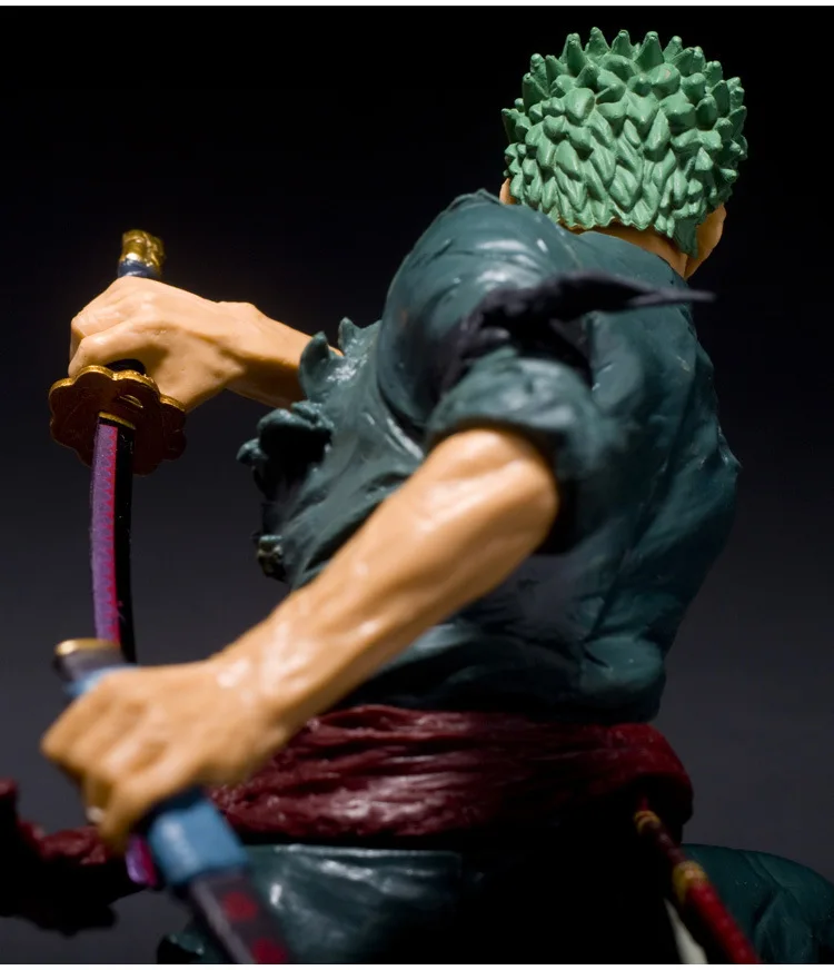 Аниме One Piece Roronoa Zoro Размер 15 см в коробке ПВХ экшн фигурка Коллекционная модель