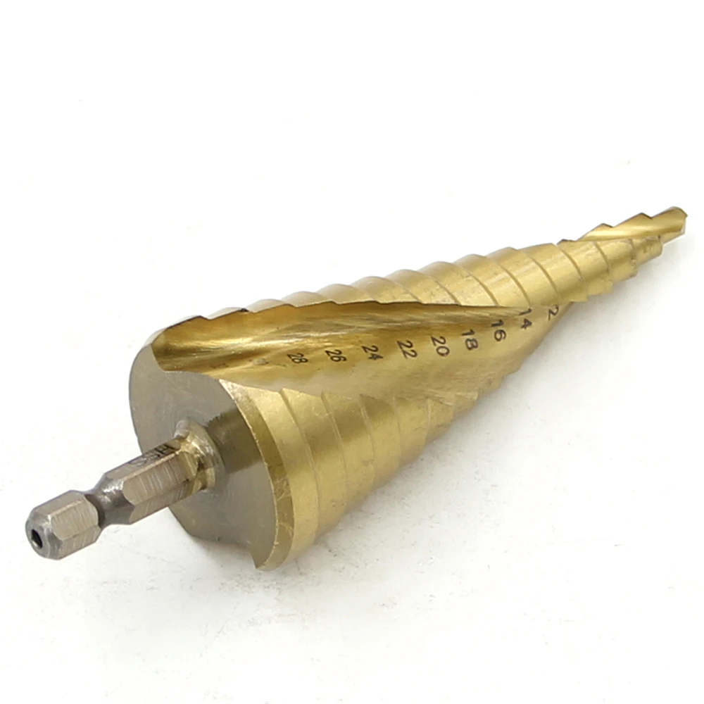 Сверла HSS Step 4241 4 32 мм спиральный паз электроинструменты 1/4 дюйма шестигранный