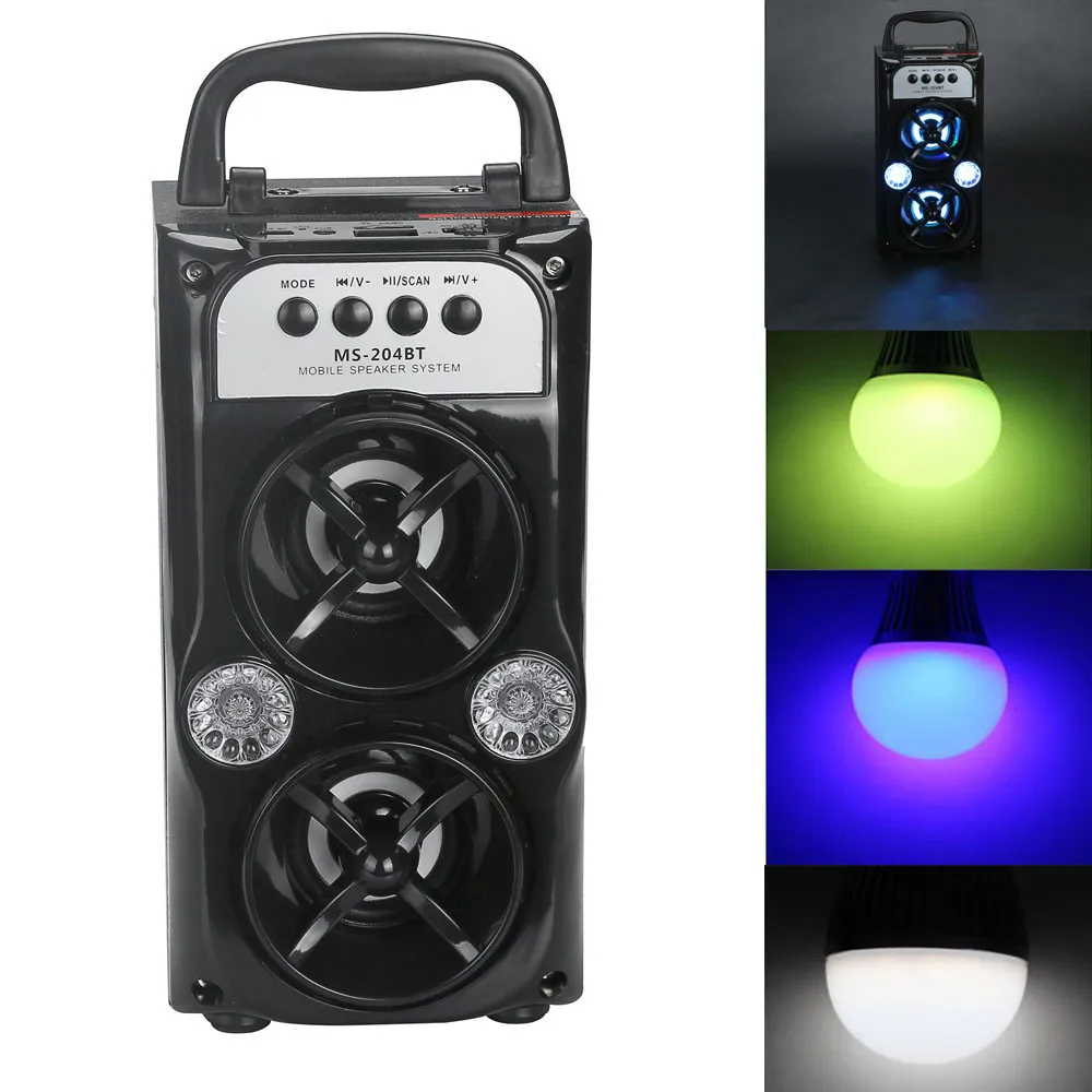 Mosunx Открытый Bluetooth беспроводной Портативная колонка Super Bass с USB/TF/AUX/FM радио Мода