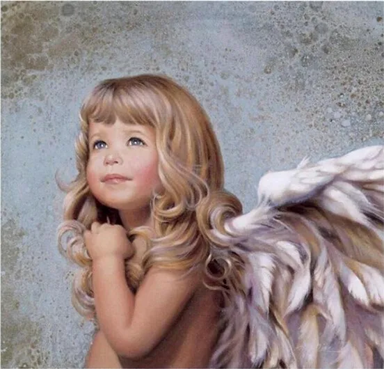 Diamond mosaic full diamond embroidery beads Pray Baby angel fairies cross stitch animal Square sets unfinish | Дом и сад