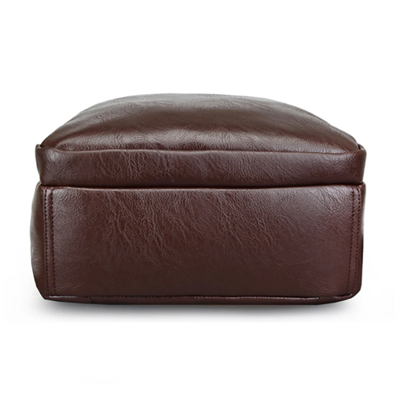 Рюкзак IMIDO мужской вместительный из мягкой кожи коричневый SLD085 | Багаж и сумки