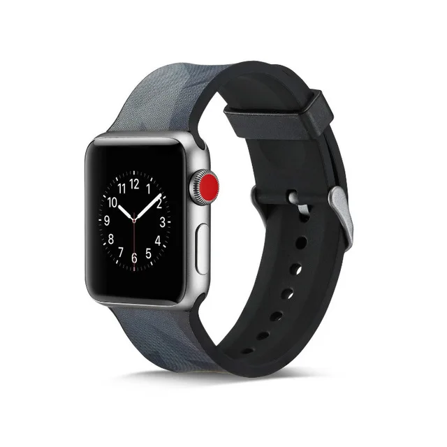 Ремешок для Apple watch 44 мм 40 мм iWatch 38 мм 42 мм силиконовый браслет для часов Apple watch 5 4 3 2 1 Аксессуары