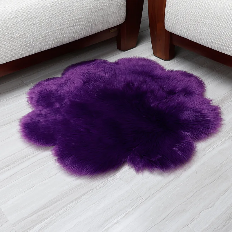 Модный нескользящий коврик ковер из искусственной шерсти толстый для ванной