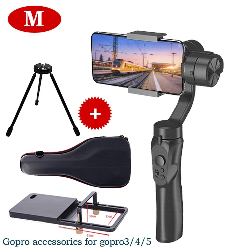 M-Set Orsda 3-Axis стабилизатор PTZ шарнирный стабилизатор для телефона ручной фокус стабилизатор для камеры samsung iPhone11 XS XR X 8 плюс 8 7P 7 S9 S8 S7 спортивной экшн-камеры Gopro - Цвет: M-Set