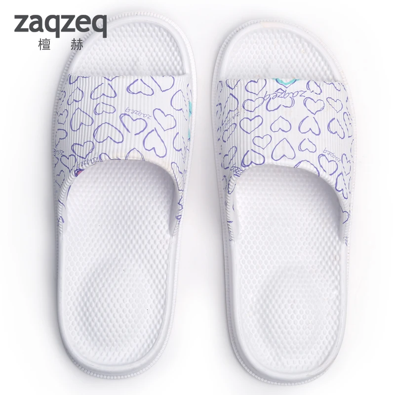 Zaqzeq/летние модные тапочки с принтом животных; домашняя обувь для женщин и мужчин; нескользящая обувь