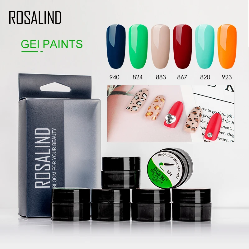 Набор гель лаков ROSALIND Spider Платиновый лак гибридный штамп акриловый набор для