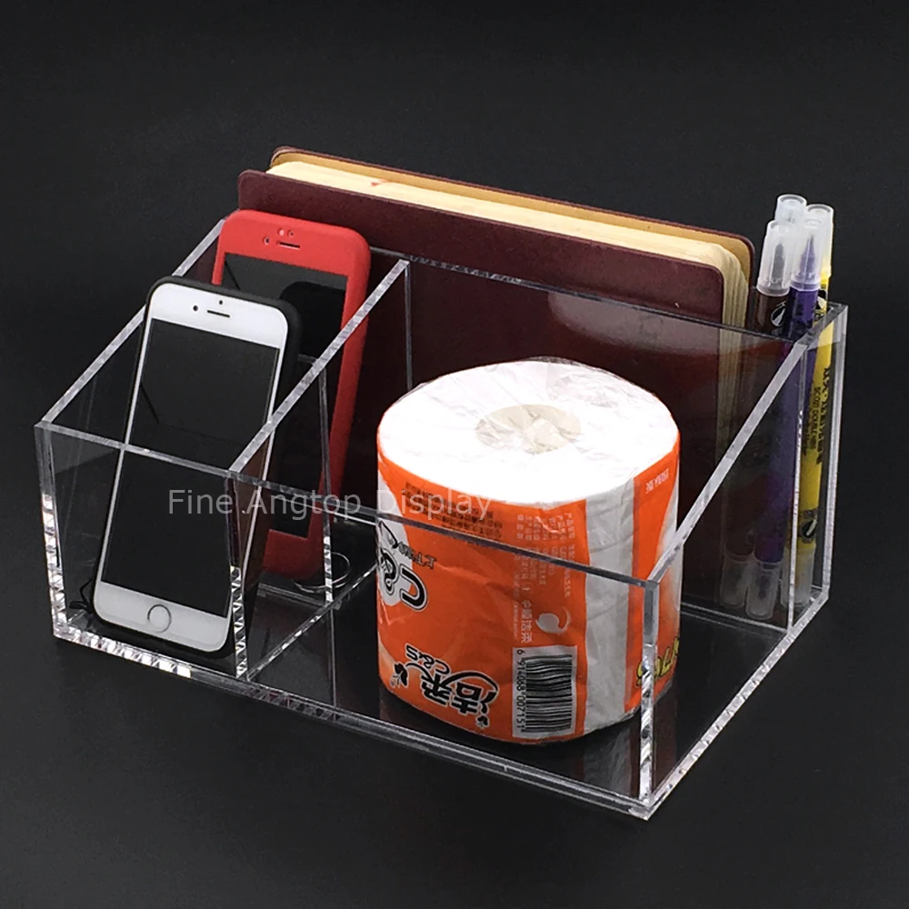 

Clear Acrylic Desktop Holder Organizer Storage Jewelry Book Phone Display