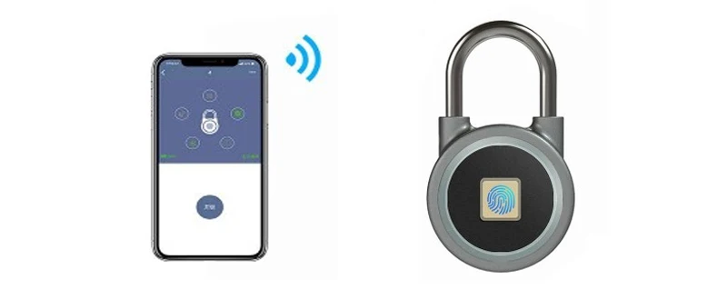 Бесключевая мини-блокировка отпечатков пальцев Bluetooth Блокировка электронный замок водонепроницаемый разблокировочный замок дверной замок для мобильного телефона приложение