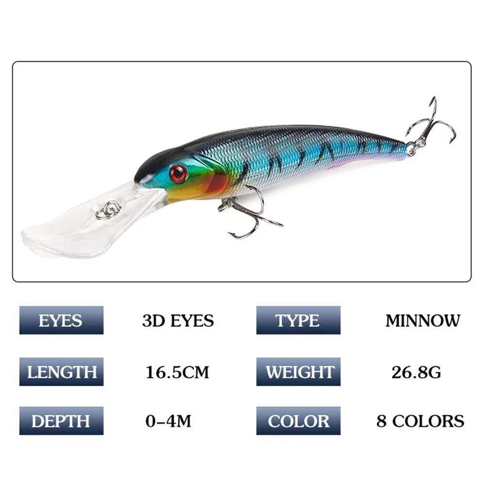 1 шт. блесна рыболовная приманка Лазерная жесткая искусственная 3D глаза 16 5 см 26 8 г