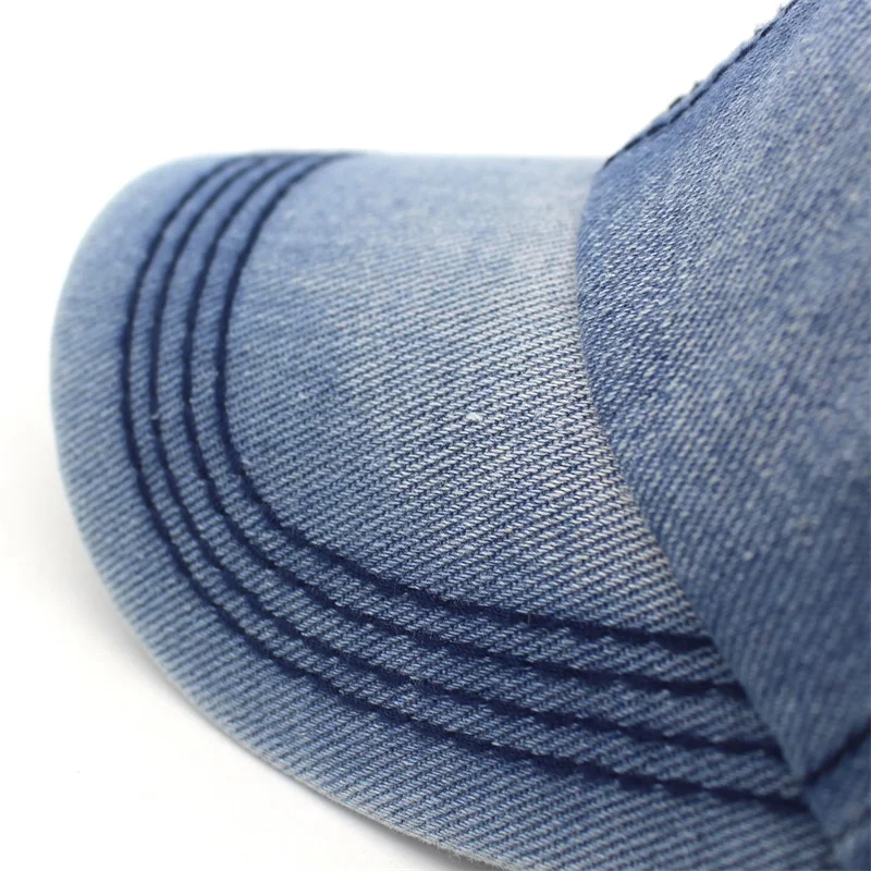 Ditpossible мыть хлопок бейсболки для женщин для мужчин летняя уличная casquette джинсы синий шапки снепбеки