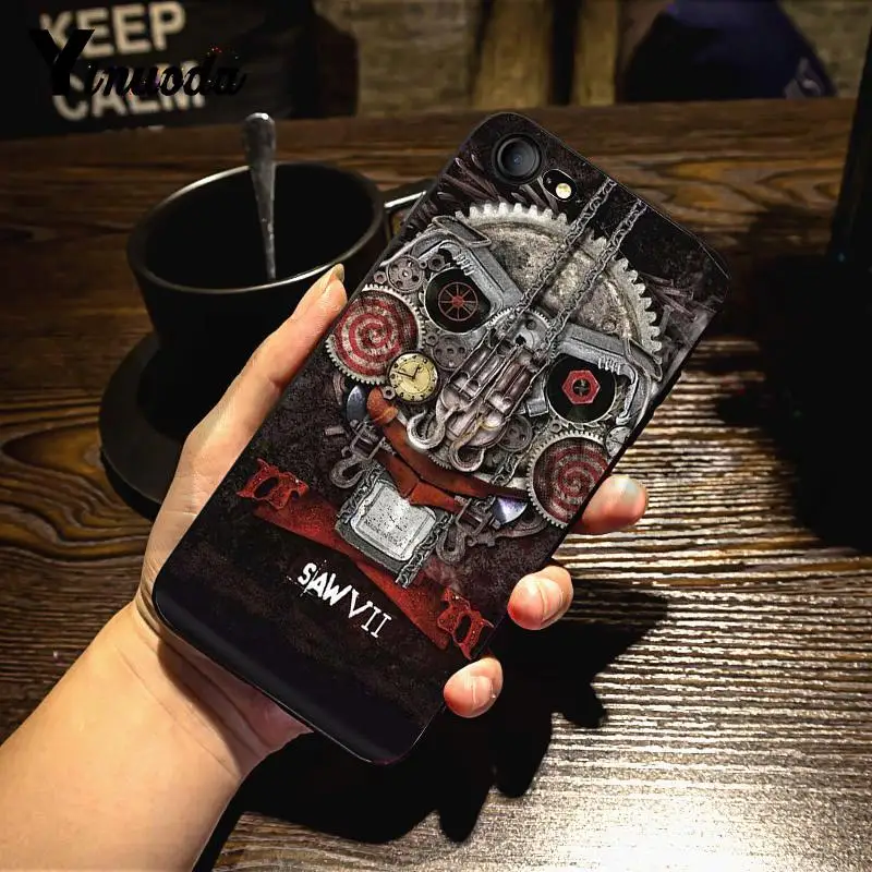 Yinuoda для iphone 7 6 X Чехол Saw Horror Moive Ghost замечательный популярный чехол для телефона для iphone X 8 7 6 6S Plus X 5 XS XR
