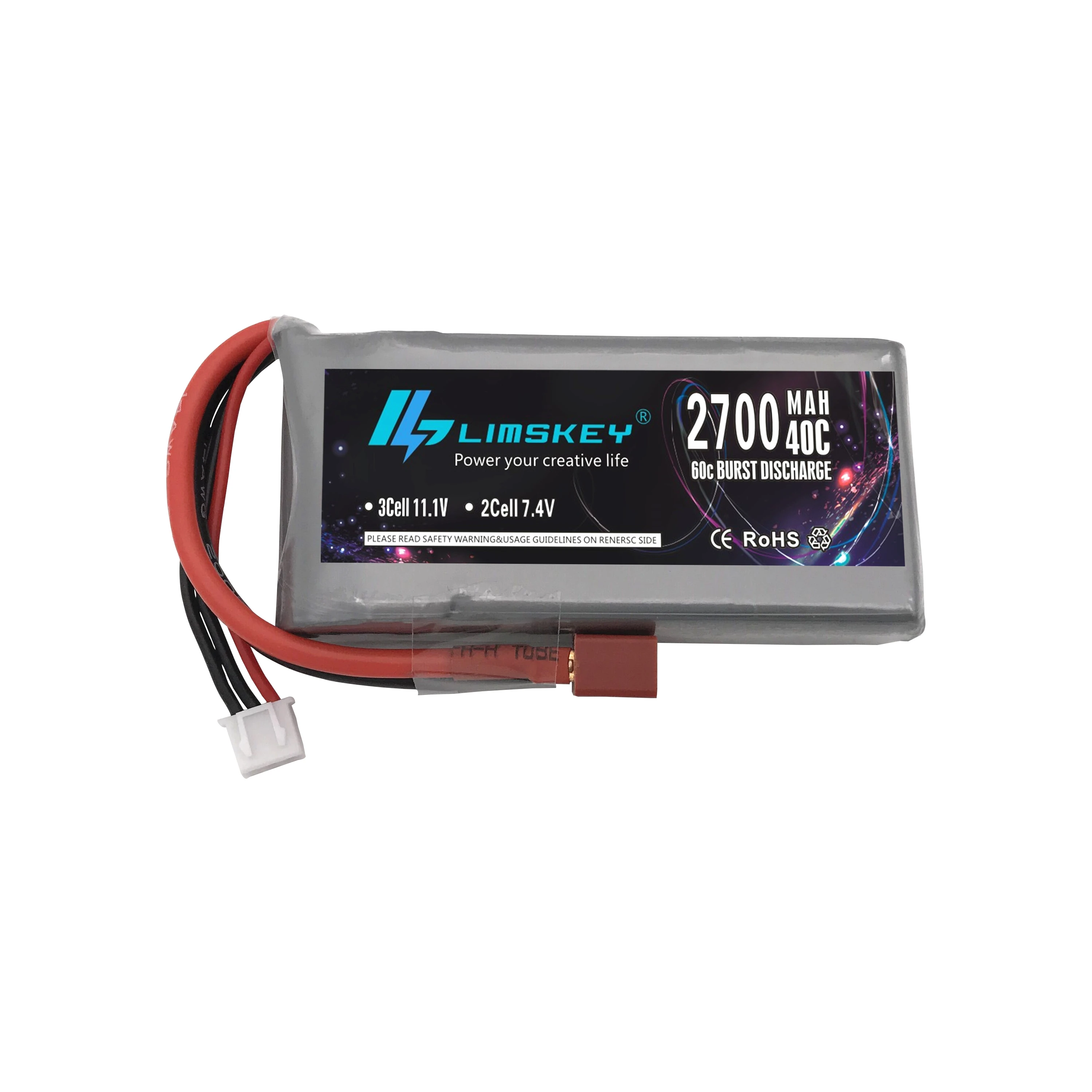 Аккумулятор Lipo Limskey 2S 7 4 В 2700 мАч 40C Max 60C для Wltoys 12428 12423 1:12 запасные части