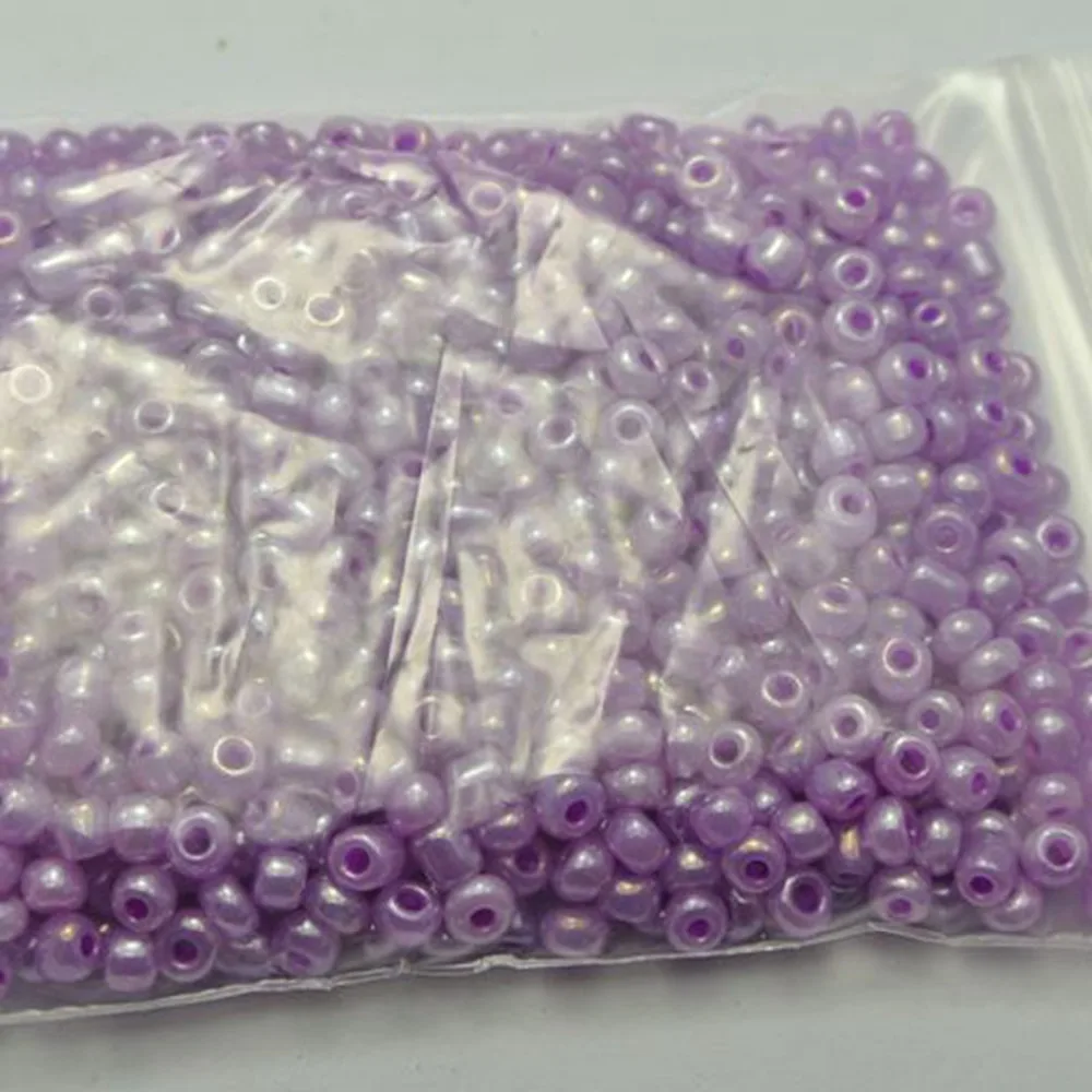 800 Цейлонские фиолетовые жемчужные стеклянные бусины Rondelle 4 мм (6/0) | Украшения и