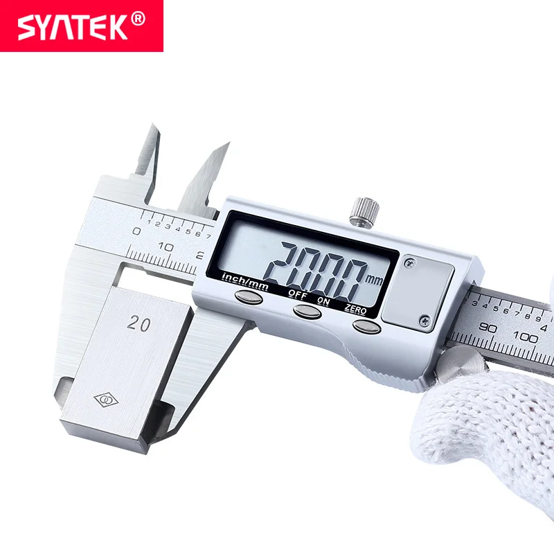 Syntek металлический корпус 6-дюймовый 150 мм Нержавеющая сталь электронный цифровой