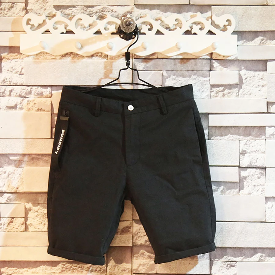 Летние повседневные шорты для мужчин хлопковые однотонные карго мужская одежда