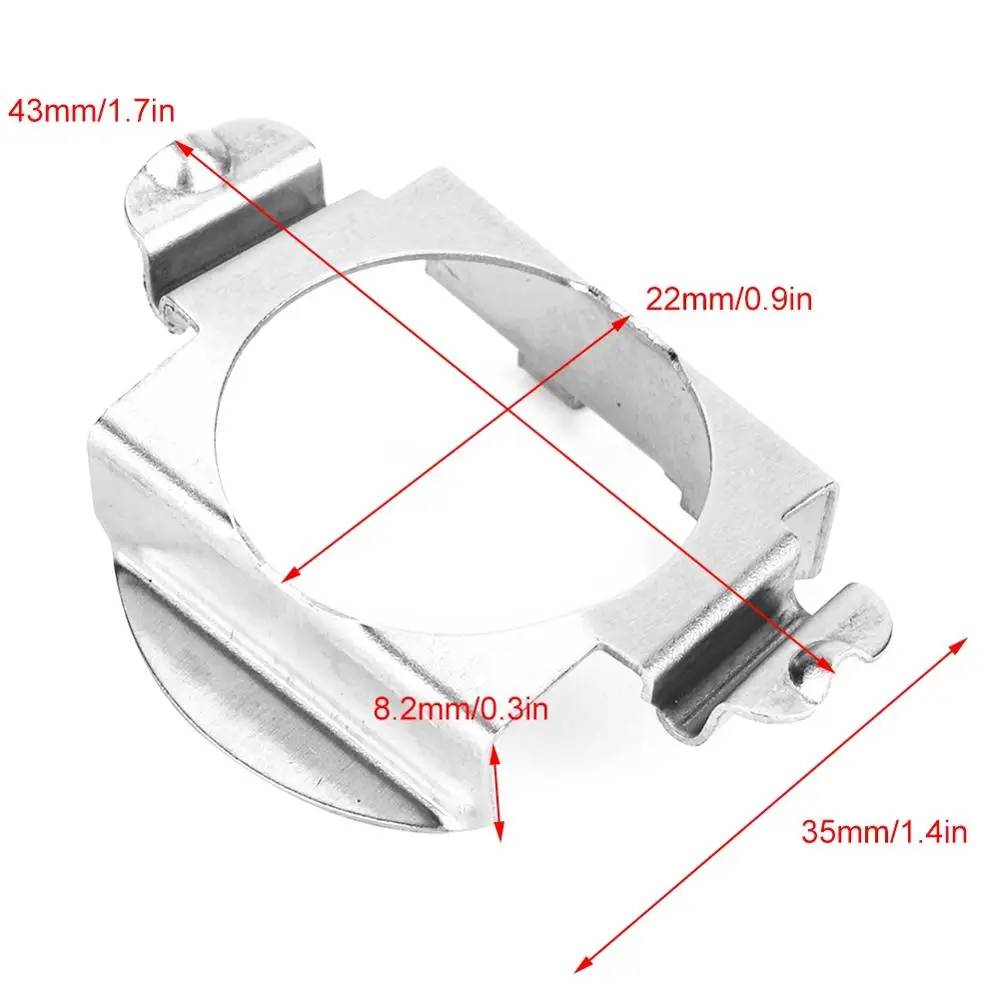 2 шт. H7 светодиодный держатель адаптера для фар серебристого цвета Mercedes Benz B Class / C