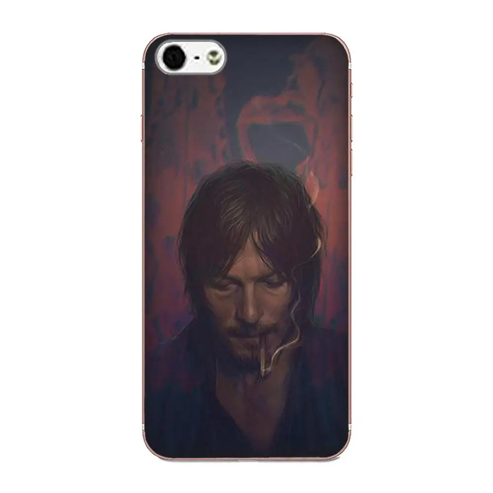 Мягкий чехол для Samsung Galaxy Note 5 8 9 S3 S4 S5 S6 S7 S8 S9 S10 mini Edge Plus Lite The Walking Dead Norman Reedus Daryl