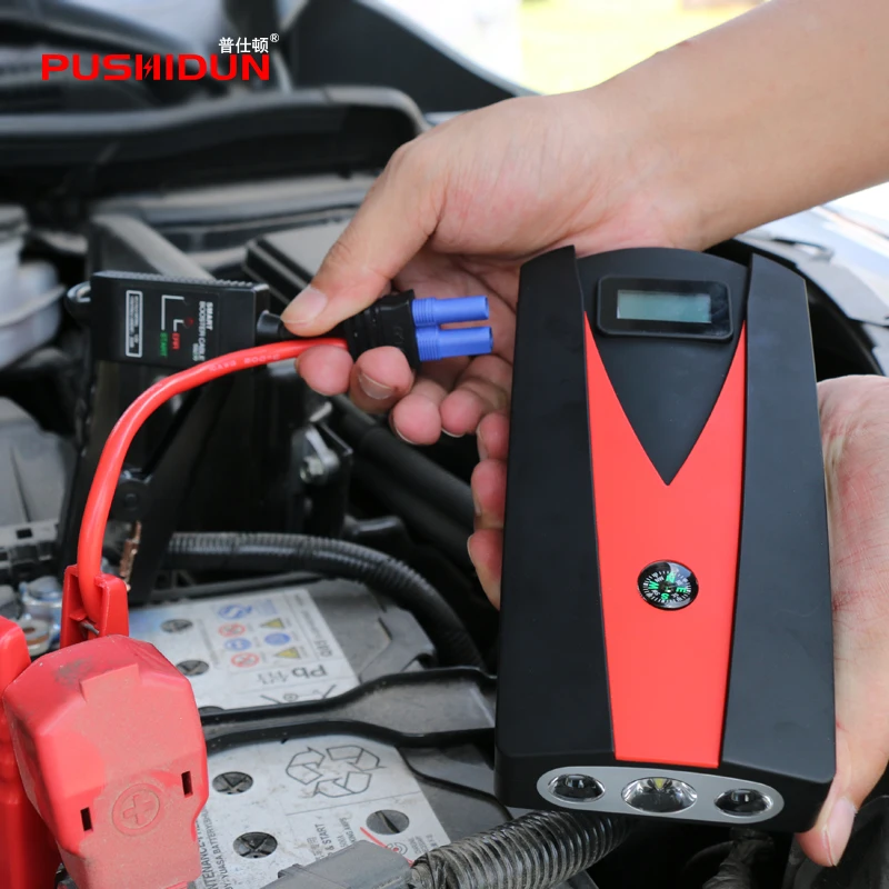 PUSHIDUN переносной скачок стартер Power Bank с воздуха Compressoer и смарт-кабель 600A пиковый