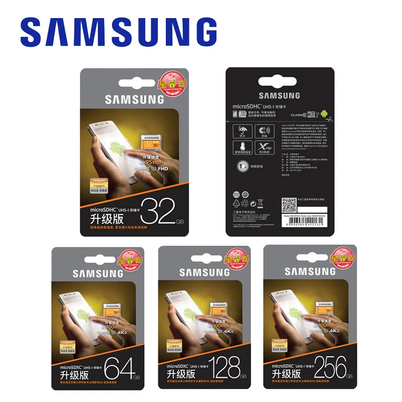 Карта памяти SAMSUNG Micro SD 128 Гб класс 10 Microsd 32 64 SDHC/SDXC TF карта sd 64G U3 U1 evo plus для