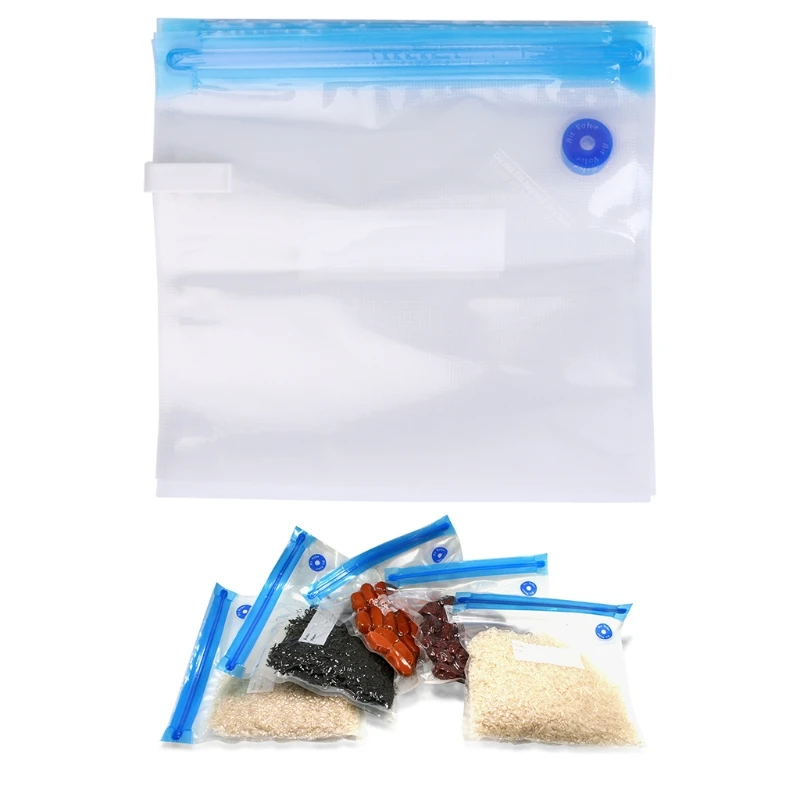 5 шт. Вакуумная упаковочная сумка для еды многоразовые сумки хранения домашнего