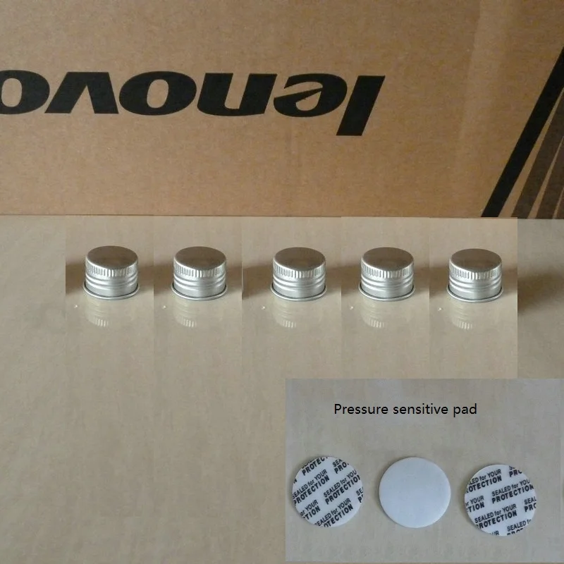 50 мл Алюминиевая серебреная бутылка с серебряной винт алюминиевый колпачок.