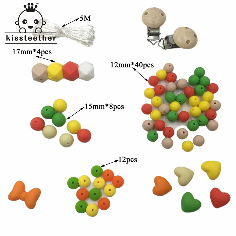 2 коробки детские игрушки для прорезывателя набор силиконовых зажимов