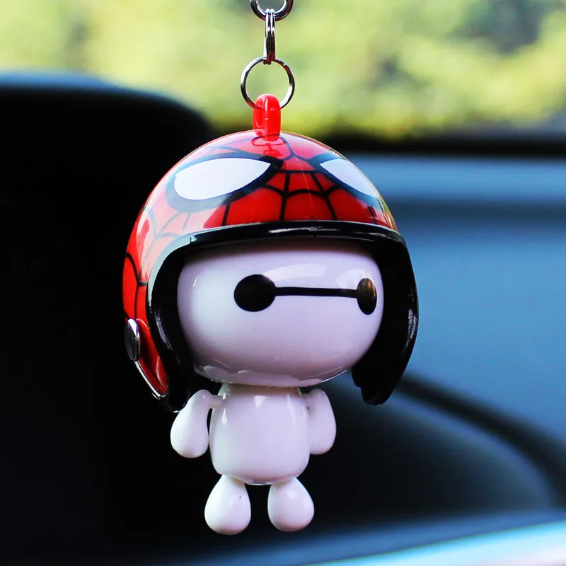 Шлем Baymax для автомобиля Аксессуары зеркала заднего вида подвесные украшения