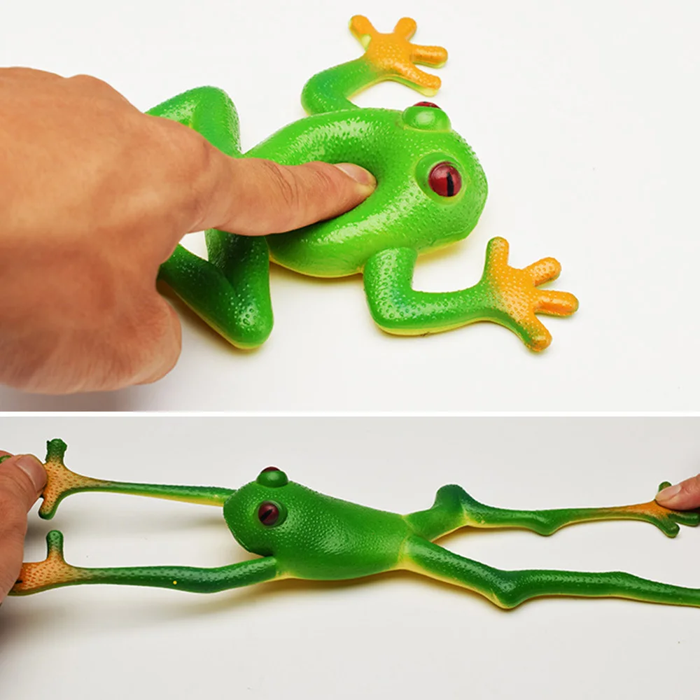 

Novelty Funny Toy squishy Frog Toy Simulation Soft Stretchable Rubber Frog Model Spoof Vent Toys for Children Kids Adults Jokes