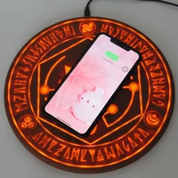 2019 comic magic array wireless charger circle qi wireless universal fast charger for iphone x 8 quick charging pad accessories