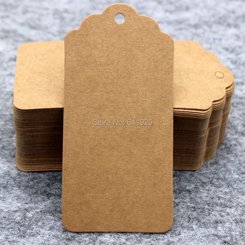 

Free shipping 300pcs a lot 4.5x9.5cm 350gsm Cardboard Blank price Hang tag Retro Gift Hang tag ,DIY kraft label/paper TAGGING