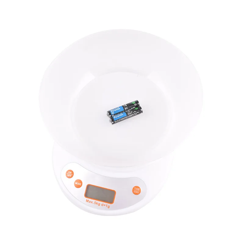 Бытовые кухонные электронные весы для выпечки мини-электронные 5 кг/1 г (белые) 2