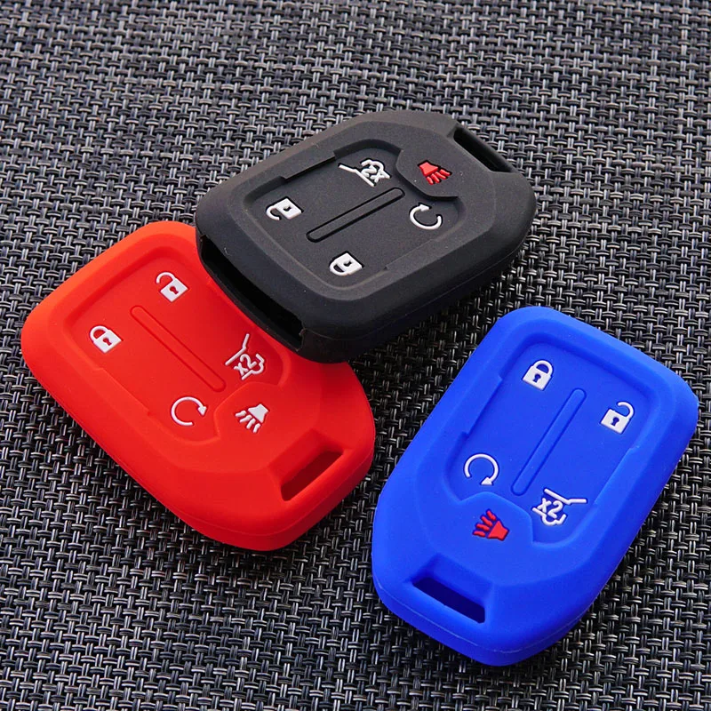 Силиконовый резиновый автомобильный чехол для брелка с ключом защитный комплект